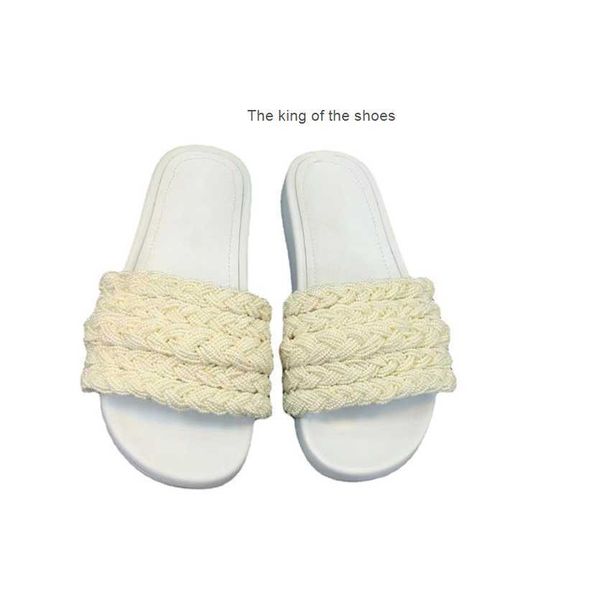 

luxury designer women slipper classic pearl slippers black white small fragrant style flats bath sandals ladies girls outdoor casual shoes
