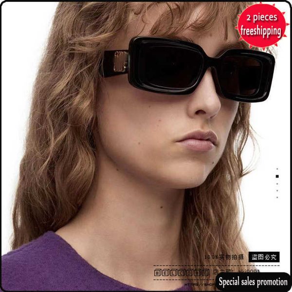 

brand design sunglasses 23 new luo yijia sunglass small box net red ins personalized women lw40104 uv400 high quality, White;black