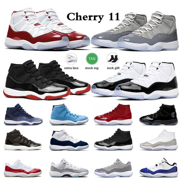

cherry men women basketball shoes 11 11s sneakers cool grey concord 45 bred midnight navy 25th anniversary gamma blue mens sports trainers