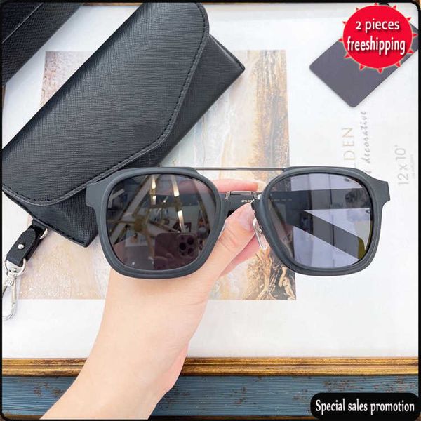 

brand design sunglasses wind ins fashion versatile men's driving anti uv sunglass stars same spr07w uv400 high quality, White;black