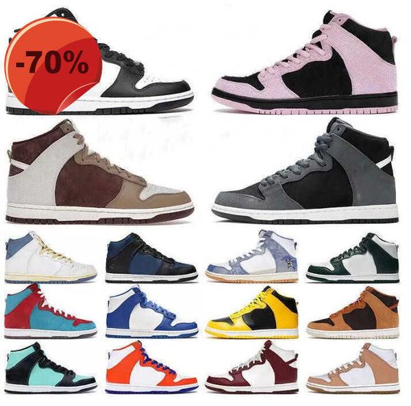 

classic 2023 mens womens dk high sport shoes new sb light chocolate dark grey panday invert celtics duks designer casual sneaker men outdoor