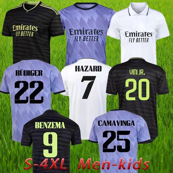 

benzema final soccer jerseys 22 23 football shirt vini jr tchouameni camavinga alaba real madrid asensio modric rodrygo casemiro 2022 2023 c, Black;yellow