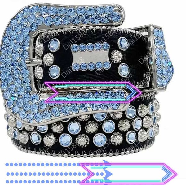 

designer bb belt simon belts for men women shiny diamond belt black on black blue white multicolour with bling rhinestones as gift1111122, Black;brown