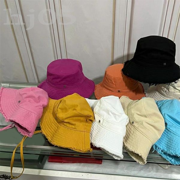 

black le bob mens hats designer bucket hat drawstring adjustable style casquette cotton meterial tassels wide brim hand washable pink luxury, Blue;gray
