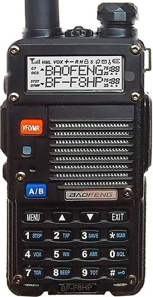 

baofeng bf-f8hp (uv-5r 3rd gen) 8-watt dual band bidirectional radio (136-174mhz vhf 400-520mhz uhf) includes a complete set