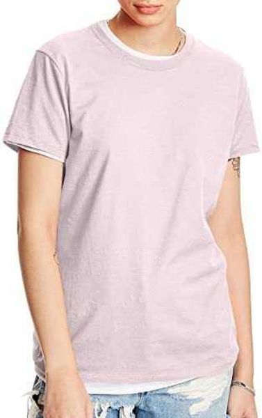 

women's t-shirt short-sleeve t-shirt ladies crewneck tees classic style women cotton clothinghyom, White
