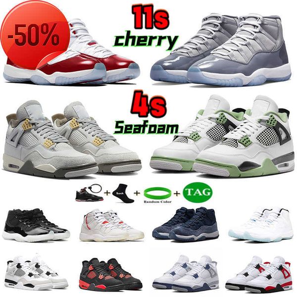 

jumpman mens 11 4 womens basketball shoes 4s seafoam military black red cement thunder university blue 11s cherry cool grey low 72- sport