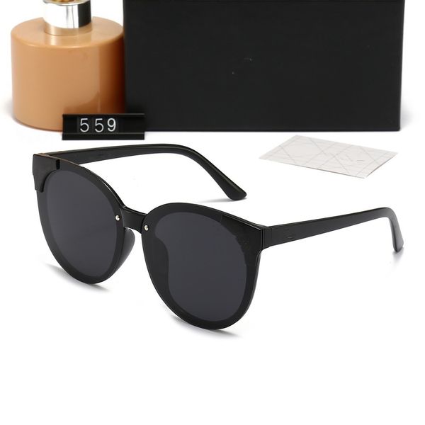 

europe and the united states 2023 new elegant high-grade fashion round frame sunglasses, White;black