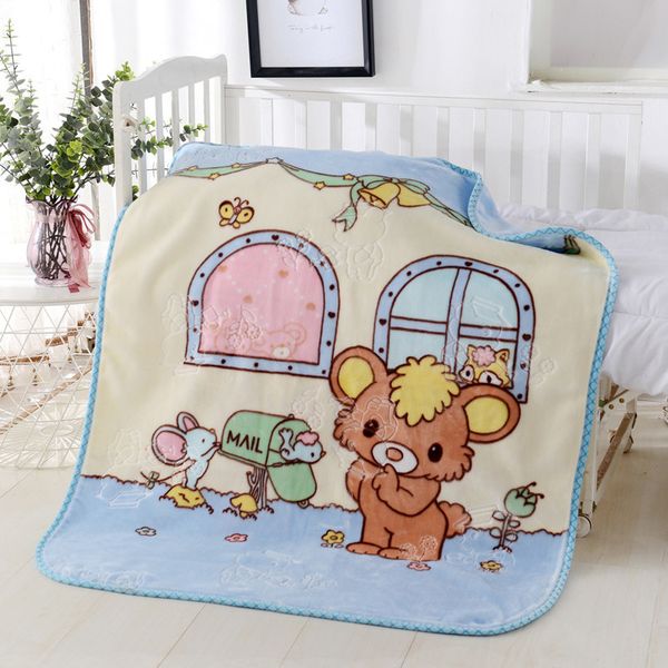 

blankets swaddling products for born double animal cartoon infant baby girl boy keep warm car kindergarten nap 0 5 years old 230317