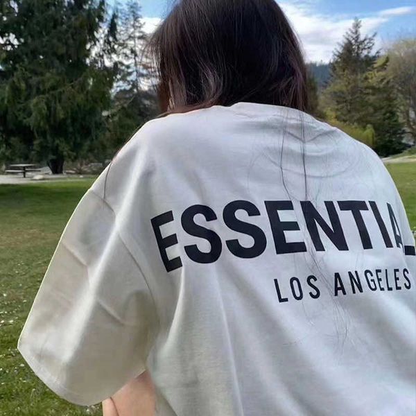 

fog t shirt men women essentialls tees ess tshirts la reflective high street loose short sleeve men 7q4y, White;black