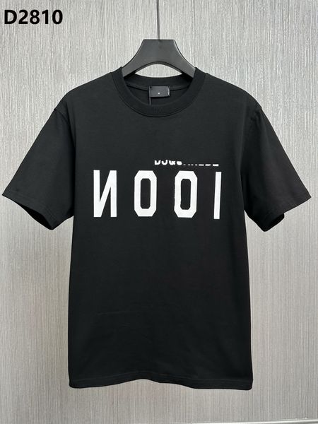 

d2 23ss letter print men t-shirt dsq icon gg cotton men's t-shirts shorts cotton tee poloshirt shirt men black t shirt tee hip hop men, White;black