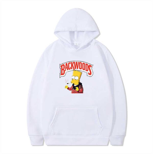 

men's hoodies autumn and winter men's and women's fleece sweater hoodie leisure suit backwoods printed sportswear, Black