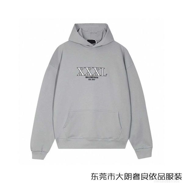 

plush t shirt designer luxury coats balciga the correct version of paris autumn winter xl letter pullover hoodie street casual versatile swe, Black