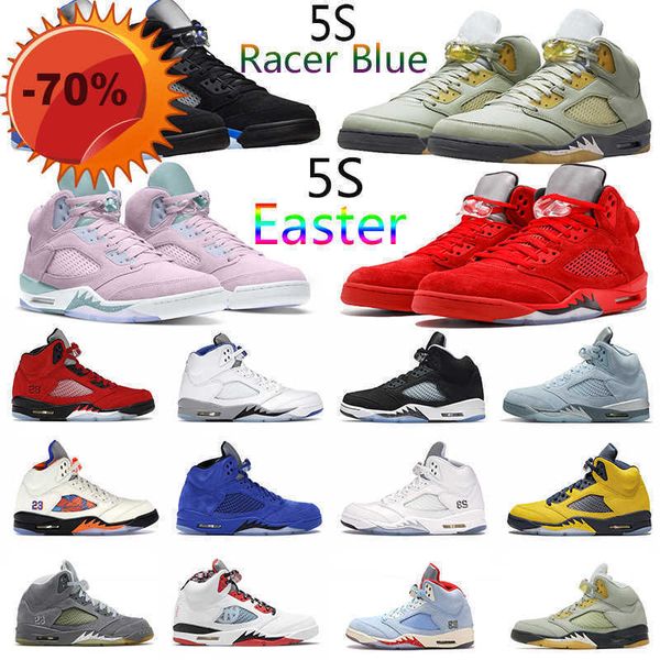 

jumpman new 5 5s mens basketball shoes racer blue easter concord pro star red suede sail wolf gray fire red moonlight white coment what the
