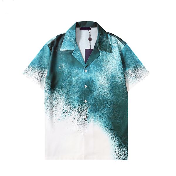 

2023 men's short sleeve hawaiian shirt fashion floral print button down bowling casual shirts mens summer dress men casual shirts -3xl, White;black