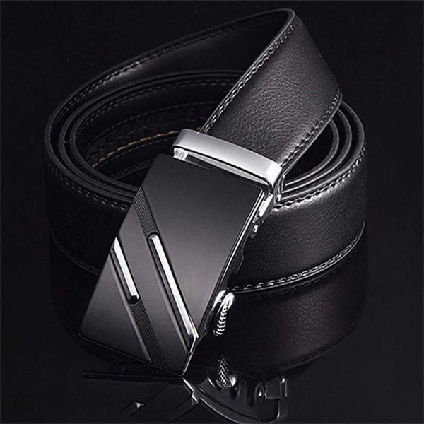 

belts famous brand belt men genuine luxury leather belts for men strap male metal automatic buckle w0317, Black;brown