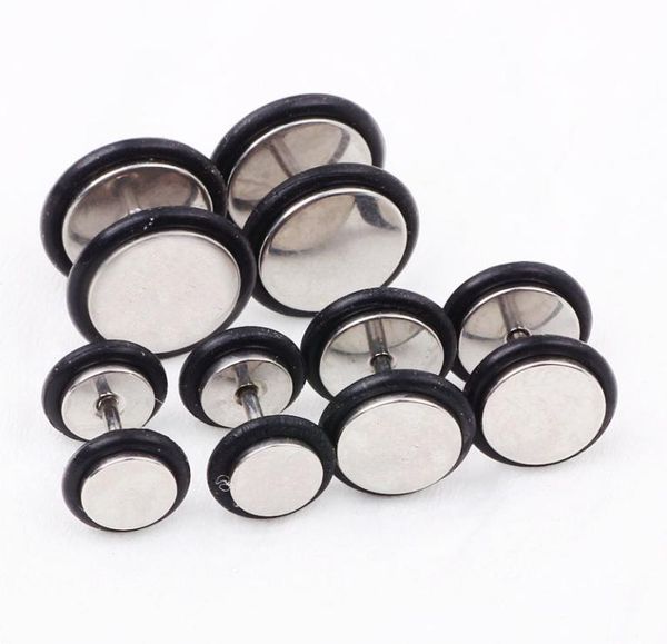 

p39 ear tunnel 120pcslot mix 3 size stainess steel body piercing jewelry sliver cheater ear taper8524381, Silver