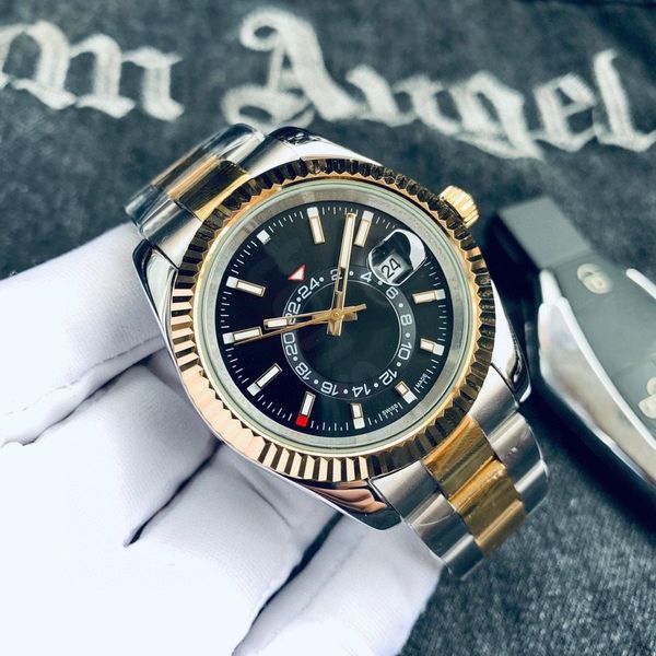 

designer watches rubber watch high automatic stainless dweller strap movement case oyster perpetual 9001 qualit vfpqb, Slivery;black