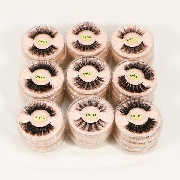 

3d faux mink eye lashes natural strip eyelashes wholesale hand made for makeup