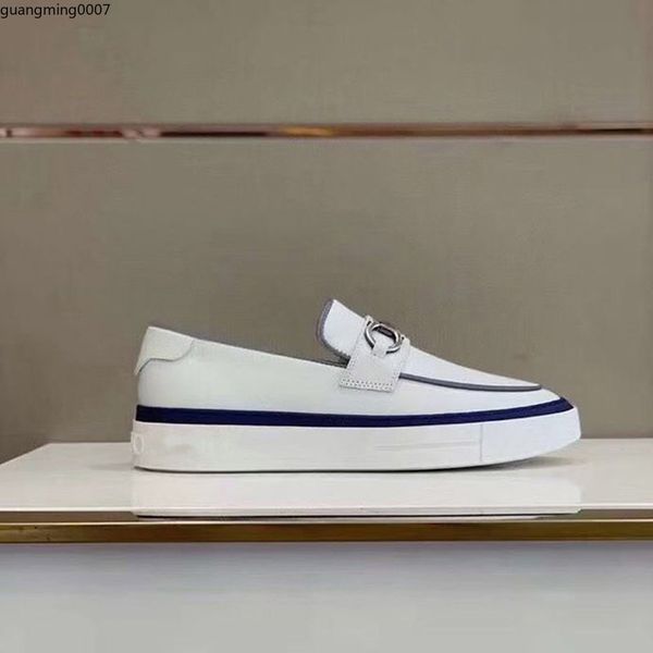 

2023 new sneakers cowhide fashion men comfortable casual flat shoes high shoes 38-45, Red;white