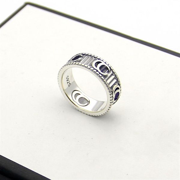 

europe america retro style ring women lady brass silver plated engraved stripe pattern g letter wedding engagement narrow rings si218l, Slivery;golden