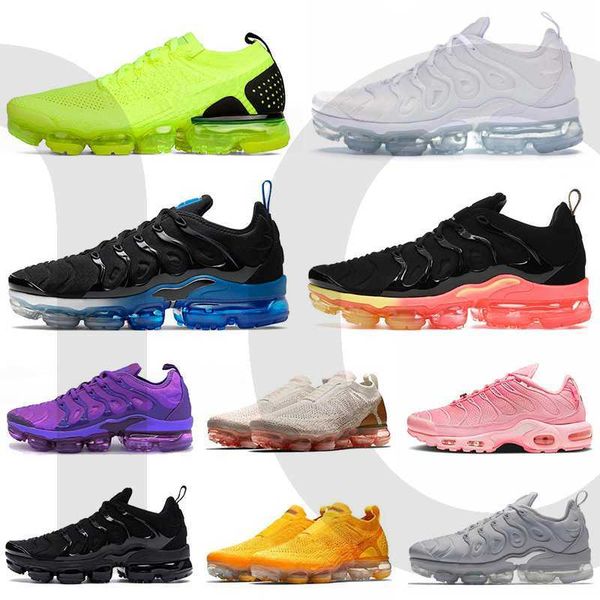 

designer shoes 2023 tn plus size running shoes run tns mens womens moc laceless all black pink purple white red blue green trainers men wome