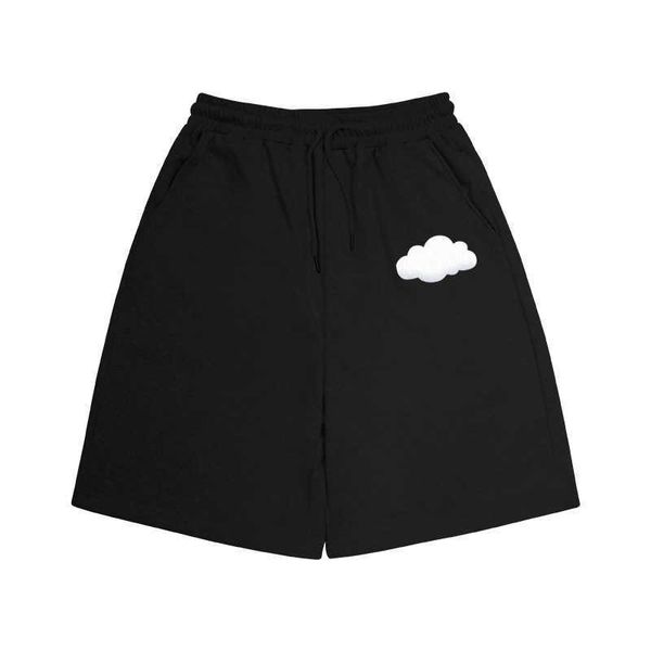 

men's shorts ete/china-chic cloud foam printing shorts men's pants simple versatile loose size couple sports casual pants, White;black