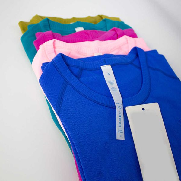 

lulus shorts yoga womens sports t shirts wear swiftlys tech 1.0 2.0 ladiess short-sleeved designers t-shirts moisture wicking knit high elas, Gray