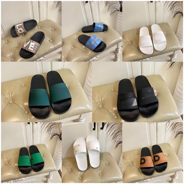 

with box fabric wave slippers designer women shoes fashion fabric lovers slippers cartoon alphabet lady canvas size 36-46 withbox, Black