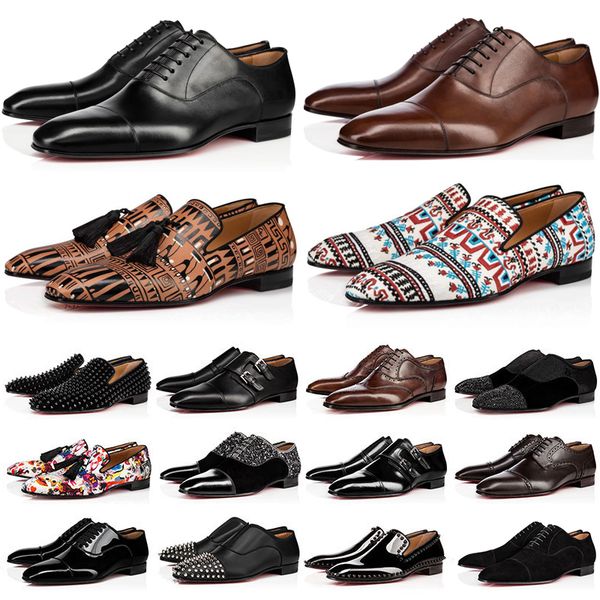 

men loafers dress shoes designer sneakers triple black red oreo suede patent leather rivets slip on loafer mens wedding business party shoe