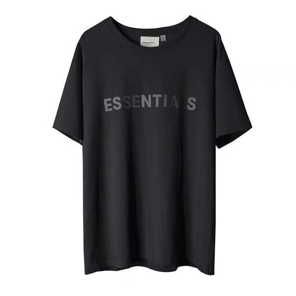 

fog t shirt men women essentialls tees ess tshirts double-line brand american loose men's cotton short sleeve high street, White;black