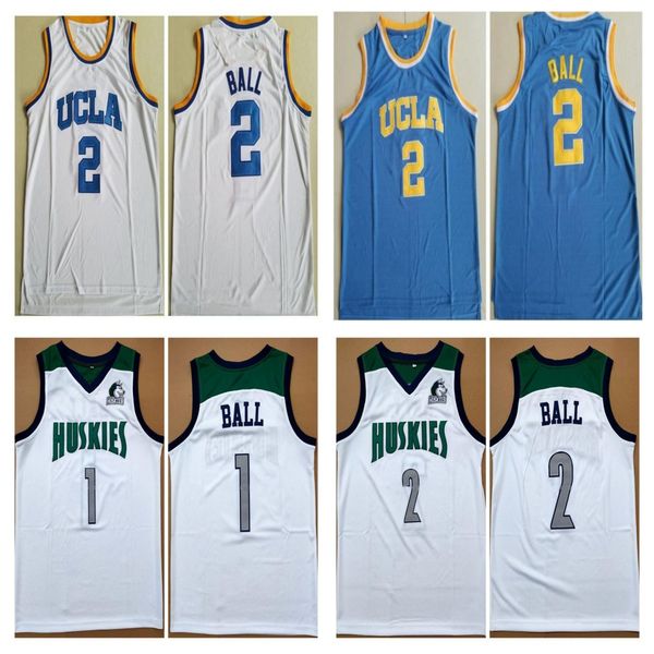 

custom basketball jersey huskies high school #1 lamelo ball basketball jerseys vintage ucla bruins college #2 ball embroidered jersey any si