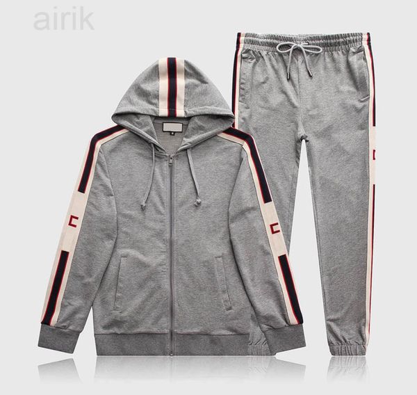

men039s tracksuits for men 2 pieces set new jacket sportswear men tracksuit hoodie spring autumn clothes xl2xl3xl1613001, Gray