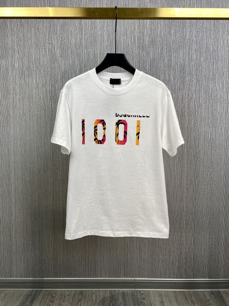 

d2 print men t-shirt 23ss letter dsq icon gg cotton men's t-shirts shorts cotton tee poloshirt shirt men black t shirt tee hip hop men, White;black