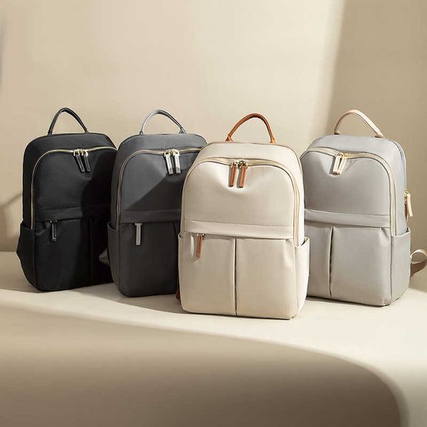 

leisure multifunctional backpack women's 14-inch backpack spring versatile simple large capacity travel bag