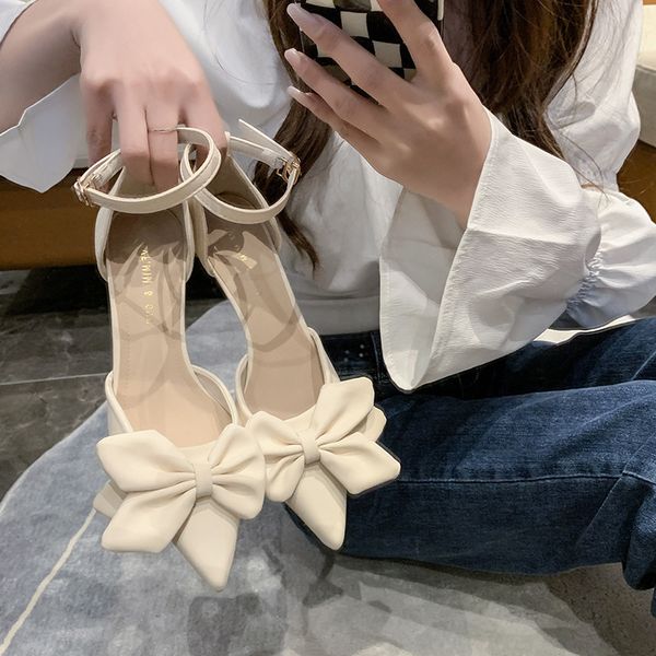 

sandals shoes for women designer luxury elegant medium heel womens comfort summer woman heels party fashion 230320, Black