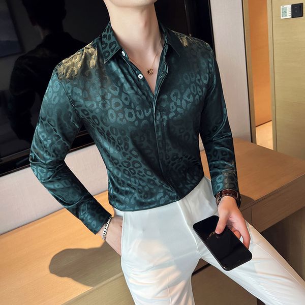 

men's casual shirts british style men's spring business dress shirts/kmale slim fit printing long sleeve shirts plus size s-3xl 23, White;black