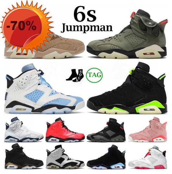 

high new quality jumpman 6 6s mens basketball shoes unc travis british khaki midnight navy carmine dmp women designer trainers retro sports