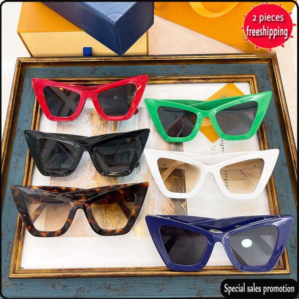 

brand design sunglasses 23 new plate sunglass fashion women's online popular street p personality cat eye men 2613, White;black