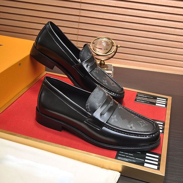 

fashion men's driving shoes men leather shoes designer dress shoe block sneakers cowhide sneaker big size 38-45, Black