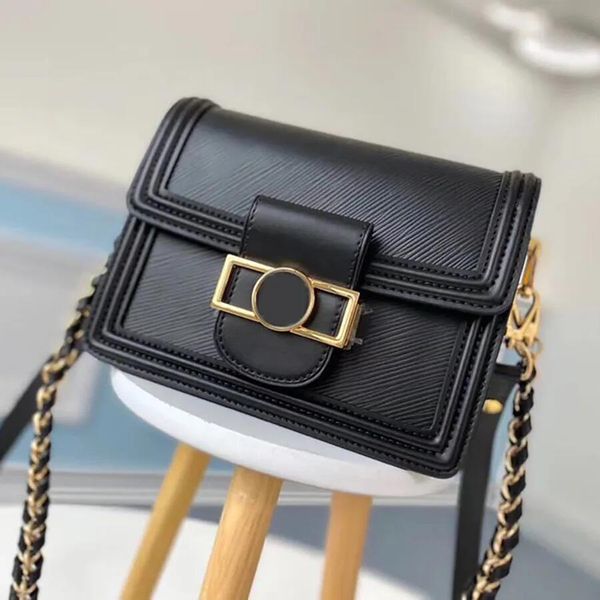 

10a designer-dauphine model m44391 women brand fashion designer crossbody bags shoulder messenger chain bag purses classic style