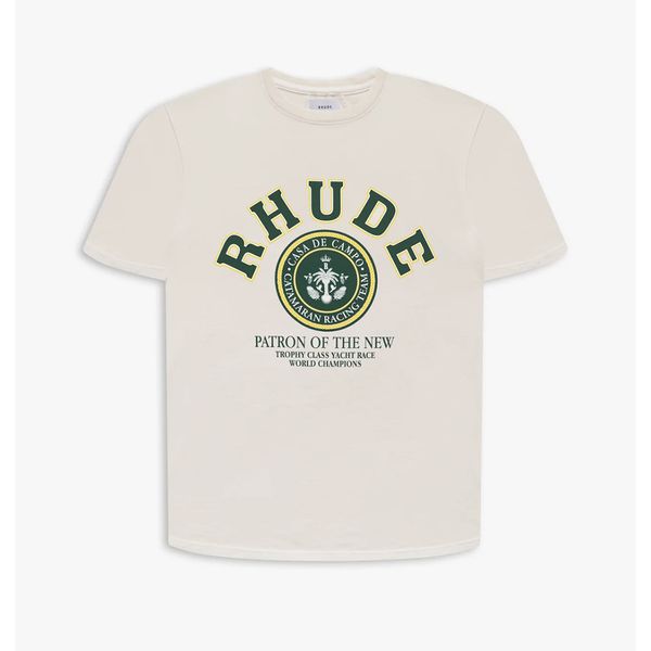 

30% off~men's t-shirts 23ss rhude t shirt summer mens shirt fashion causal men designer short sleeves us size s-xxl man, White;black