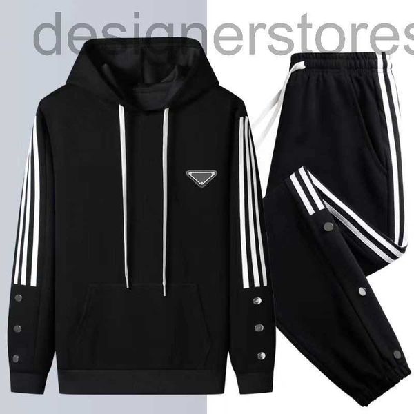 

designer men's tracksuits autumn and winter men's sportswear hoodie jacket fashion casual pants jogger print 34xp, Gray
