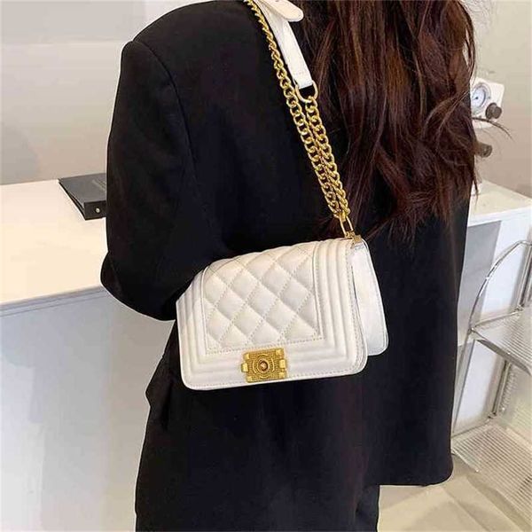 

handbag 2023 new bag women's lingge embroidered line square