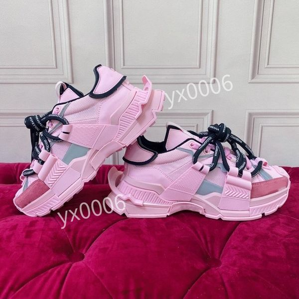 

2023women designer sneaker casual shoes men fashion mesh calfskin patchwork black white sneakers knit technical platform trainers