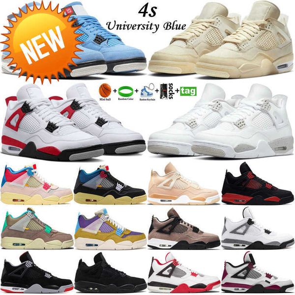 

5a 2023 mens jumpman 4 og 4s basketball shoes university blue sail violet oreo red cement military black canvas cool grey men sports women