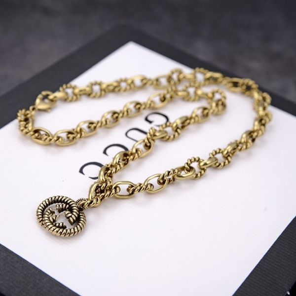

2022 fashionable 18k gold plated stainless steel necklaces choker letter pendant statement fashion womens necklace wedding jewelry accessori, Silver