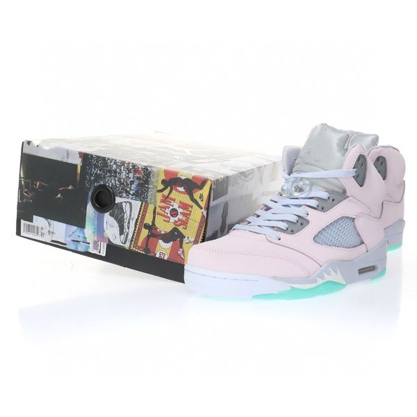 

basketball shoes jumpman 5 easter sport sneakers chaussures ship with box