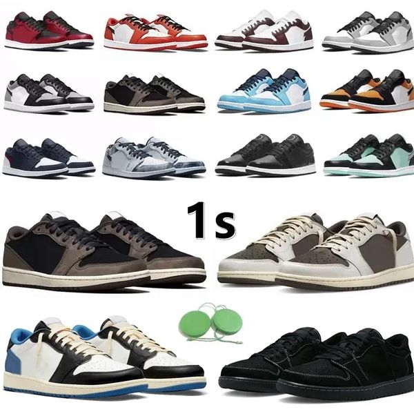 

basketball shoes 1 1s low men women sneaker reverse dark mocha fragment white tan camo wolf grey paint drip royal cyber bred shadow toe mens