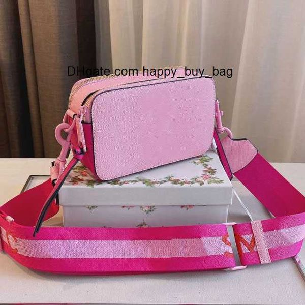 

designers bag messenger for women crossbody camera bag leather double zip color matching casual wide strap shoulder bags